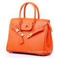 Gran espacio de almacenamiento Fashion Lychee Pattern Ladies Handbag